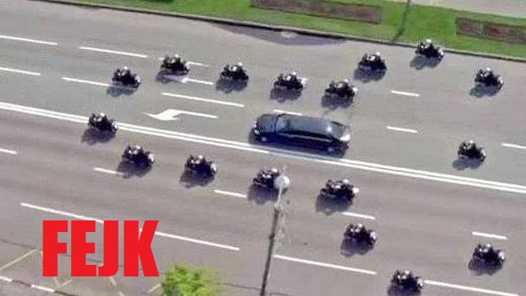 "Penisowa obstawa" brytyjskiej policji dla Trumpa to fejk