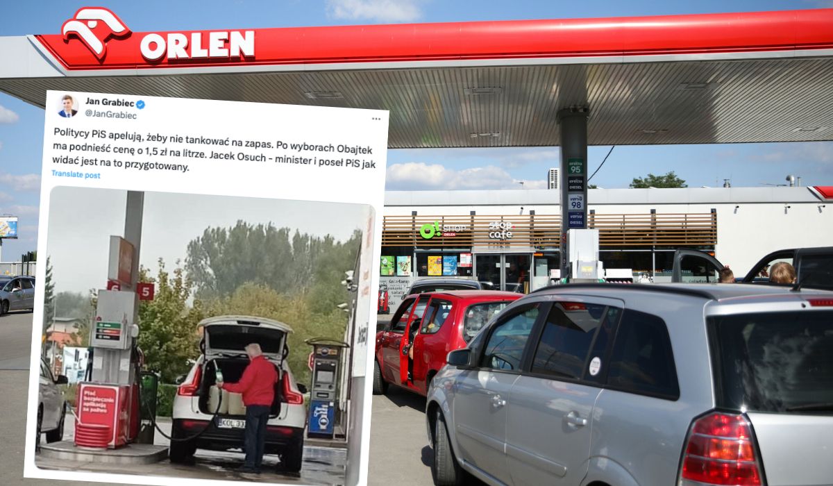 Wiceminister sportu przyłapany na tankowaniu na zapas, mimo apeli Orlenu