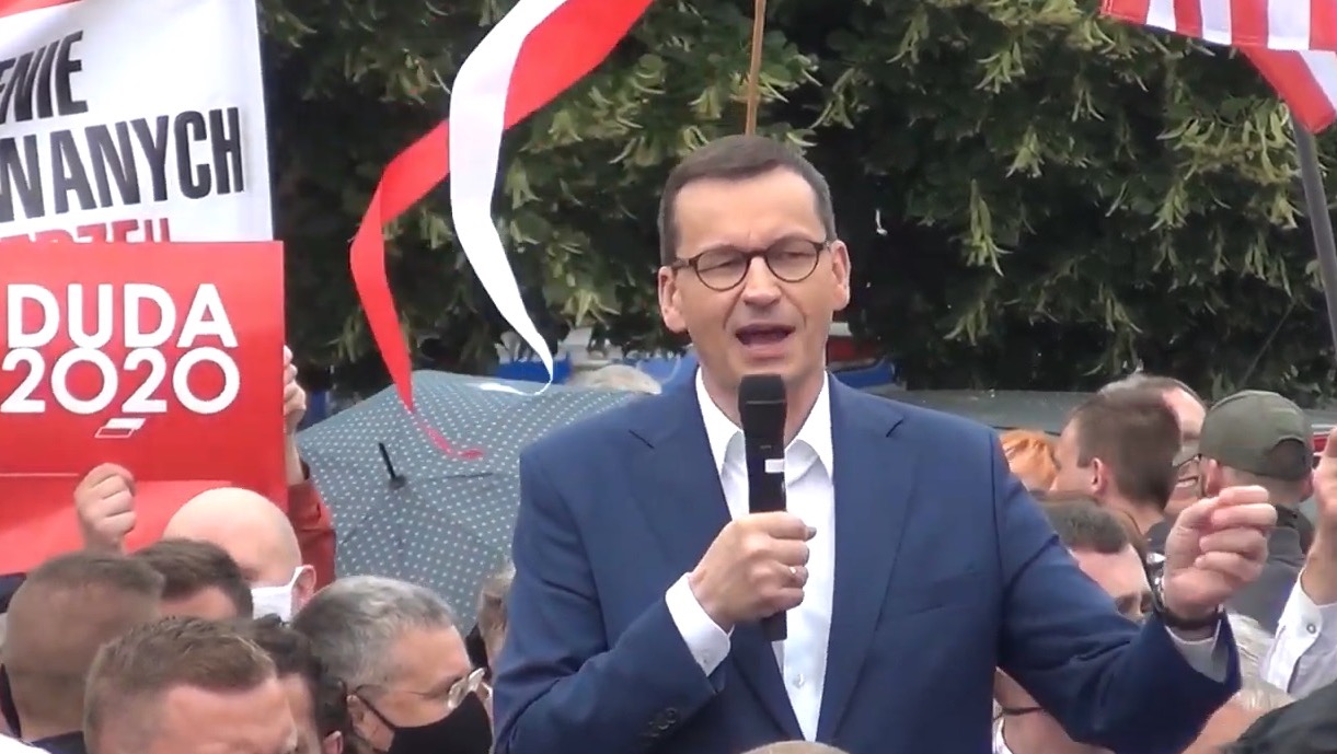 Morawiecki skandował na wiecu: Rafał, nie kłam