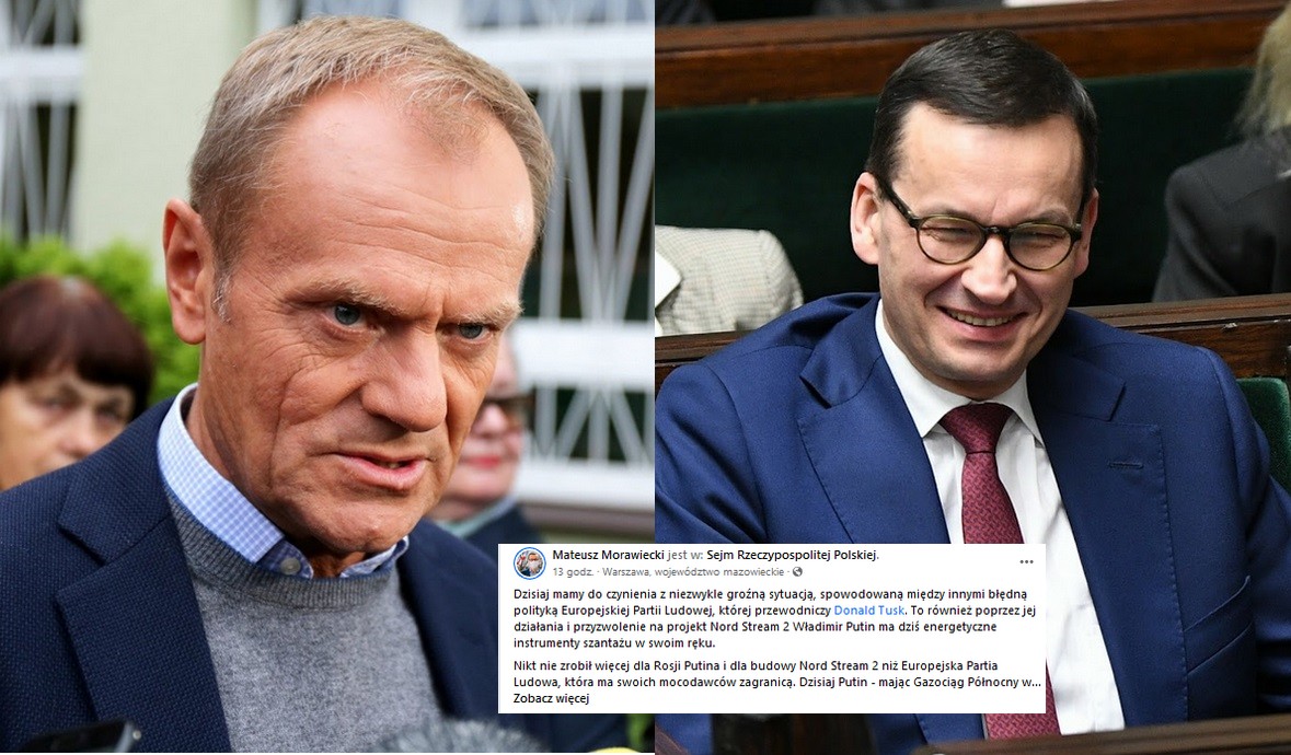 Morawiecki stwierdził, że z tą Ukrainą i drożyzną to trochę wina Tuska i wzywa go do rezygnacji z przewodniczenia EPL