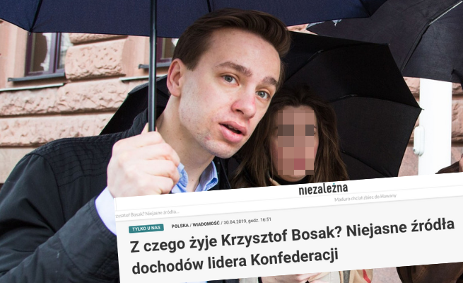 "Niezależna" na tropie zarobków Krzysztofa Bosaka