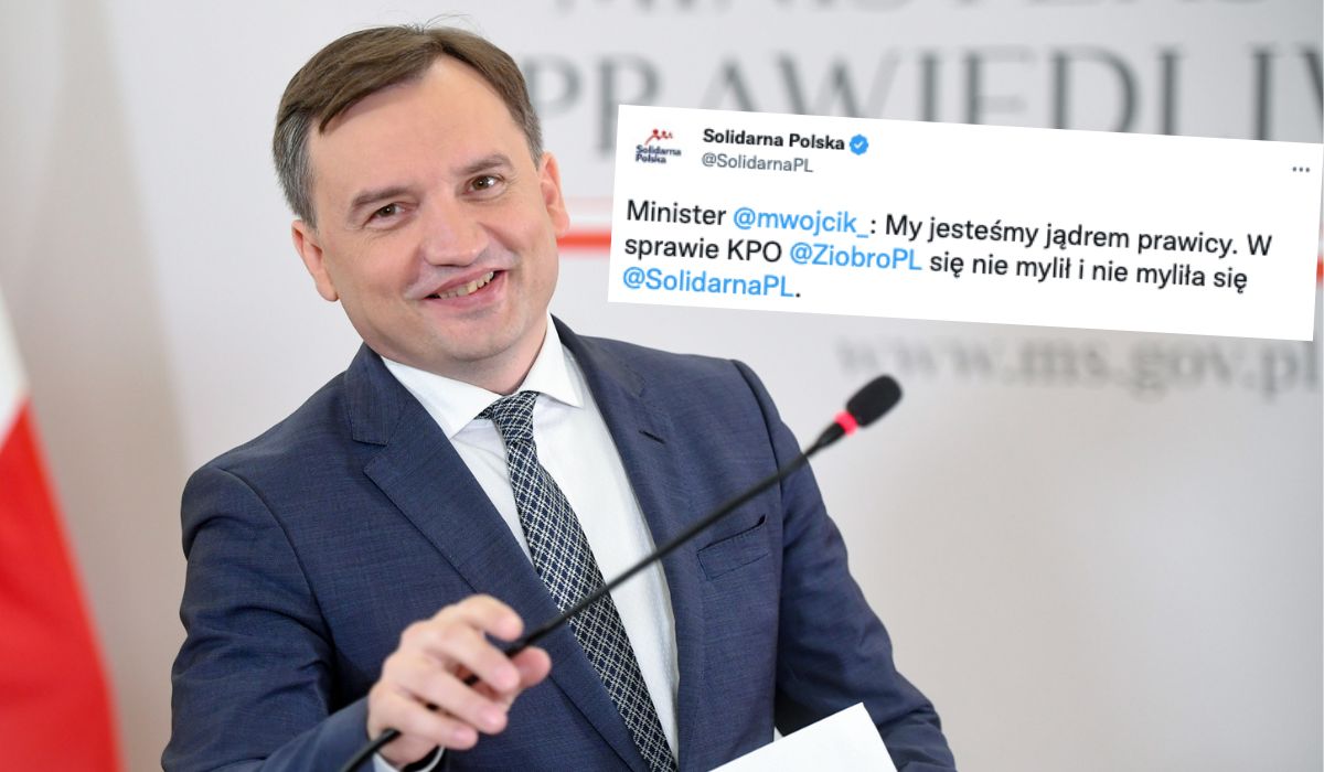 Minister Wójcik twardo o KPO: my jesteśmy jądrem prawicy, Ziobro się nie myli