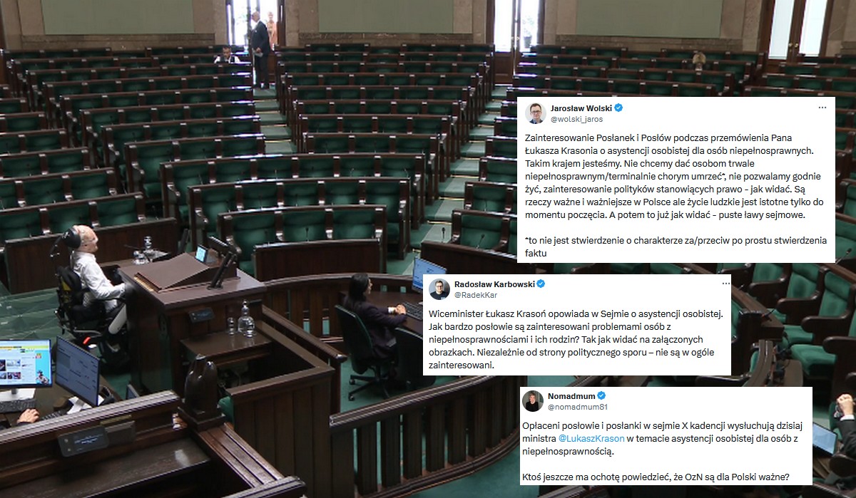 Posłowie wreszcie się zjednoczyli, ale w olaniu wystąpienia o asystencji osobistej dla osób niepełnosprawnych