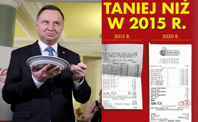 Biedronka zrobi promocję na produkty, które prezydent kupił 5 lat temu
