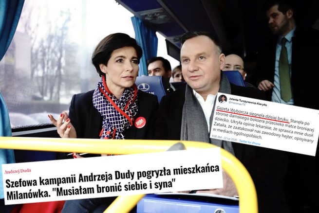 Szefowa kampanii prezydenta Dudy oskarżona o pogryzienie mężczyzny, tłumaczy, że się broniła