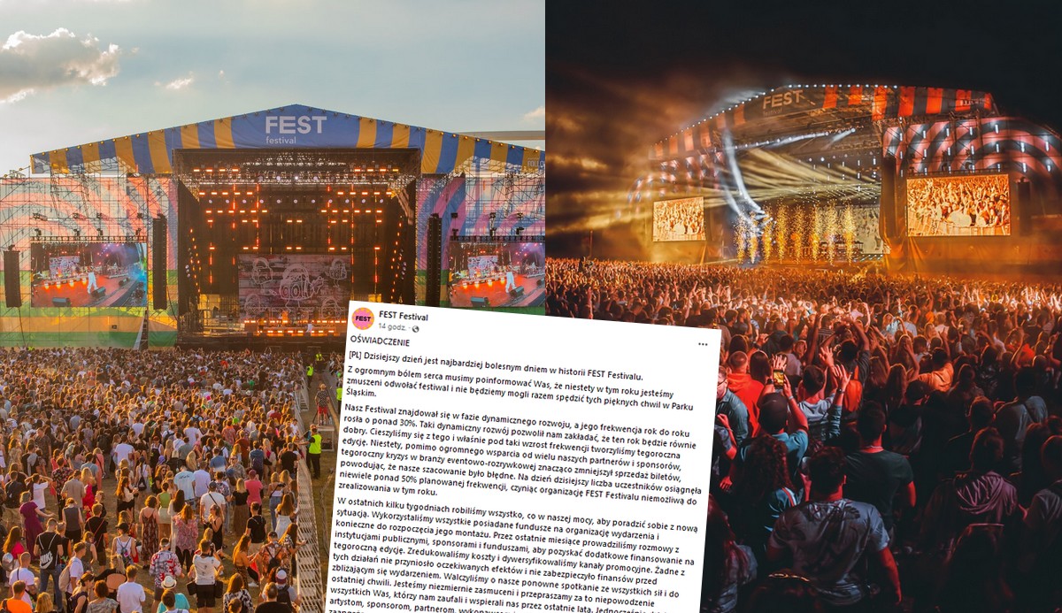 FEST Festival przyznaje, że biznesowo nie wyszło i imprezy nie będzie