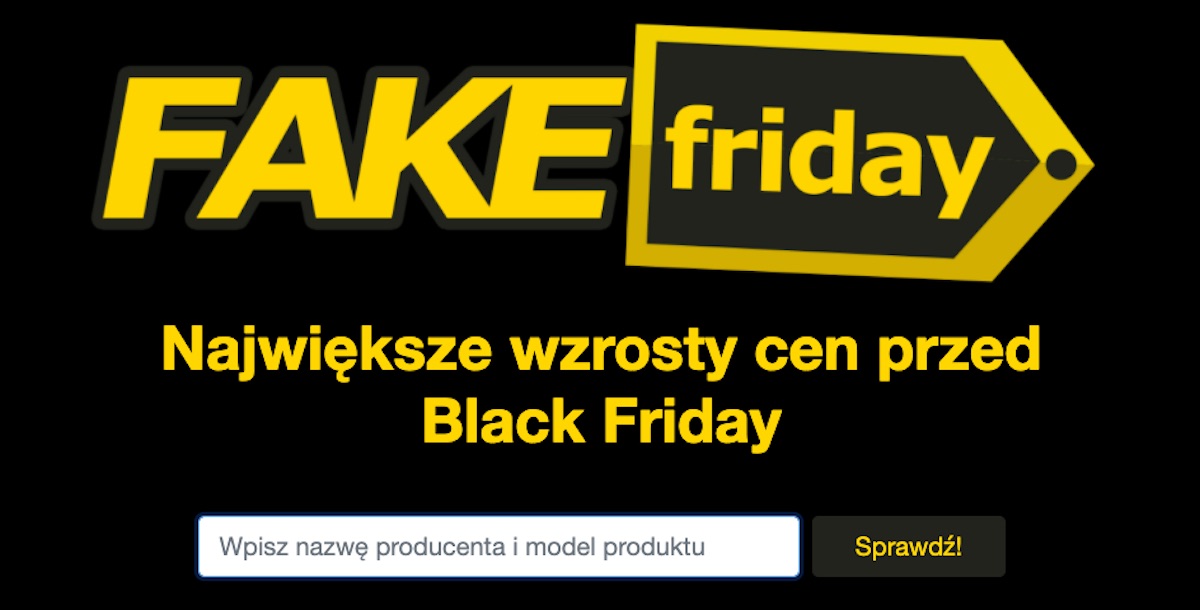Fake Friday - powstała strona do sprawdzania, czy promocja nie robi klienta w wała