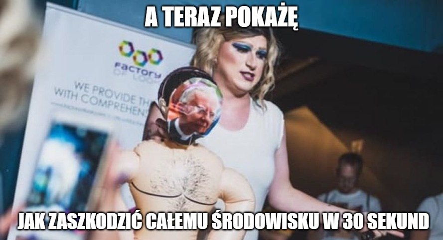 Uczestnik wyborów Mr. Gay poderżnął gardło lalki z twarzą abpa Jędraszewskiego