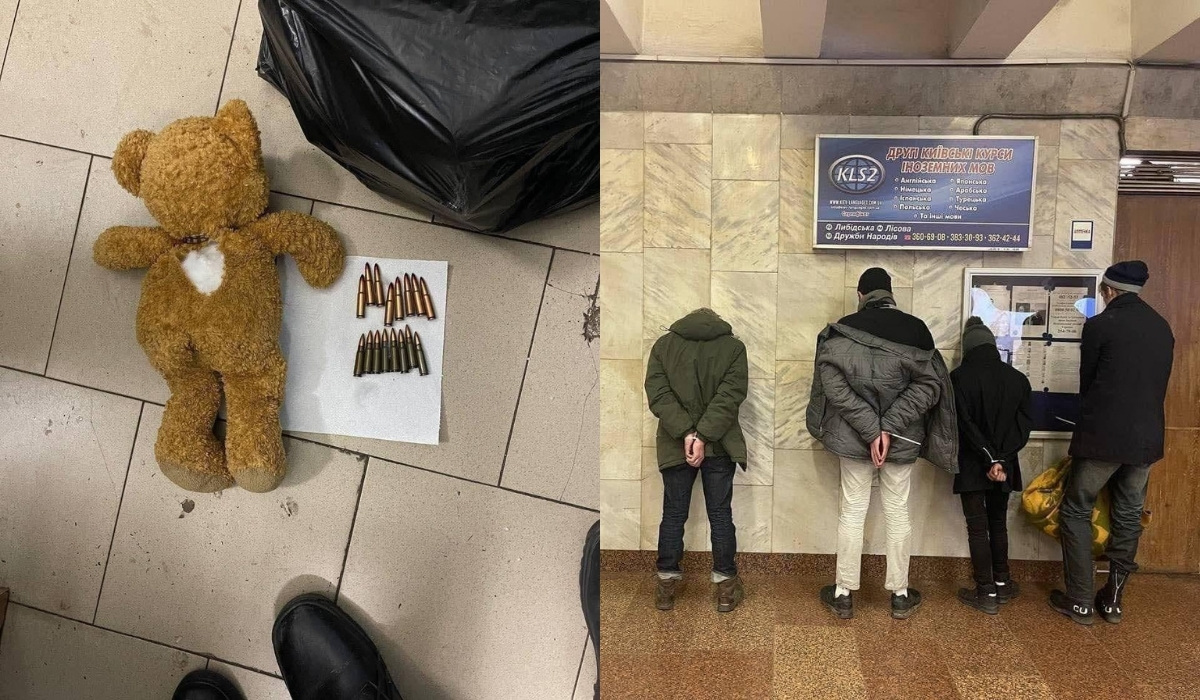 Kijów: w metrze zatrzymano sabotażystów, którzy mieli amunicję w pluszowym misiu