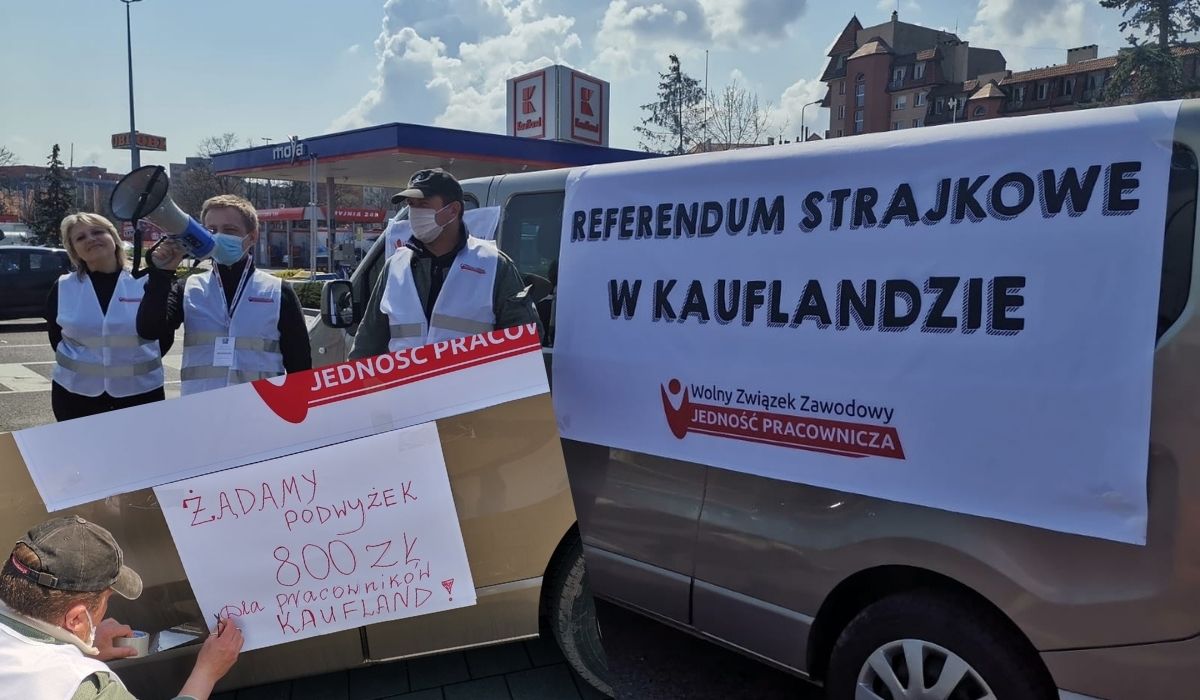 Związkowcy zrobią protest pod Kauflandem, bo chcą podwyżek i traktowania pracowników jak ludzi