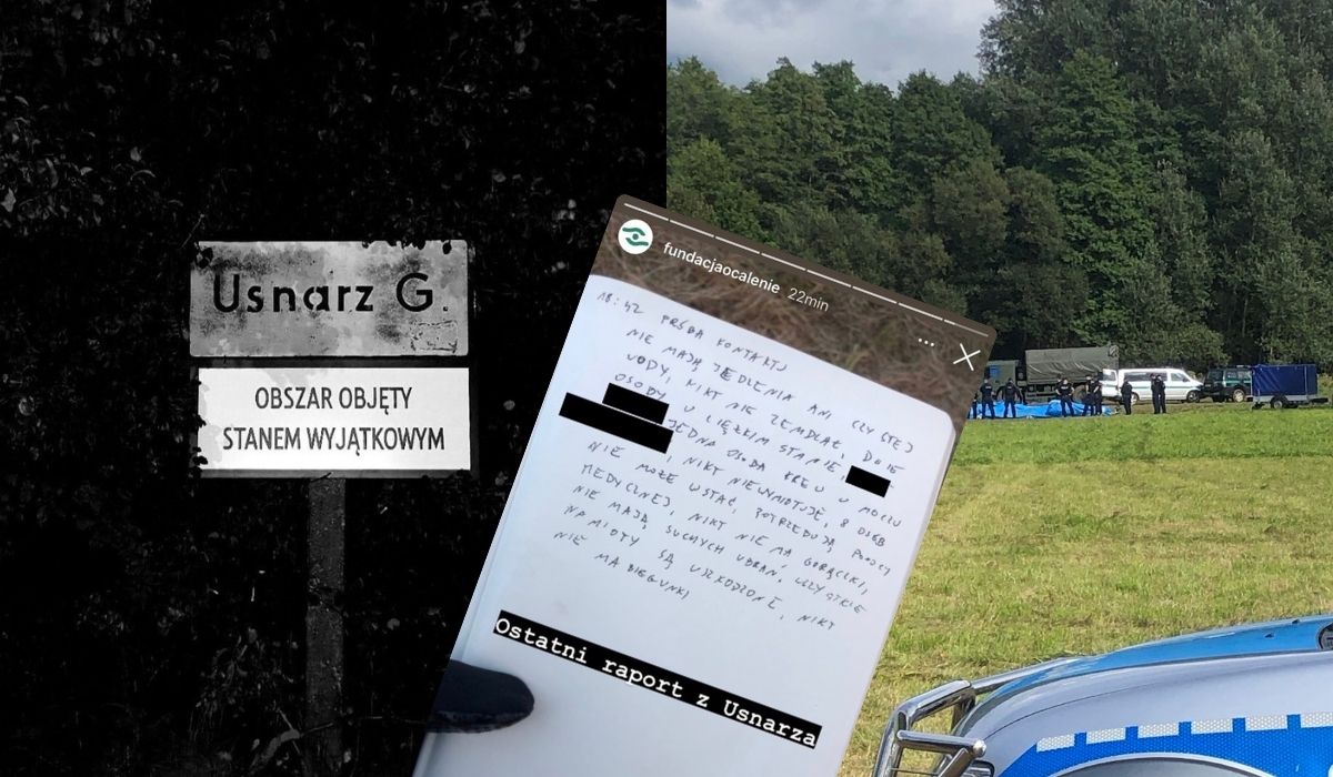 Po wprowadzeniu stanu wyjątkowego aktywiści i społecznicy musieli opuścić Usnarz Górny, nie dowiemy się o nadużyciach służb