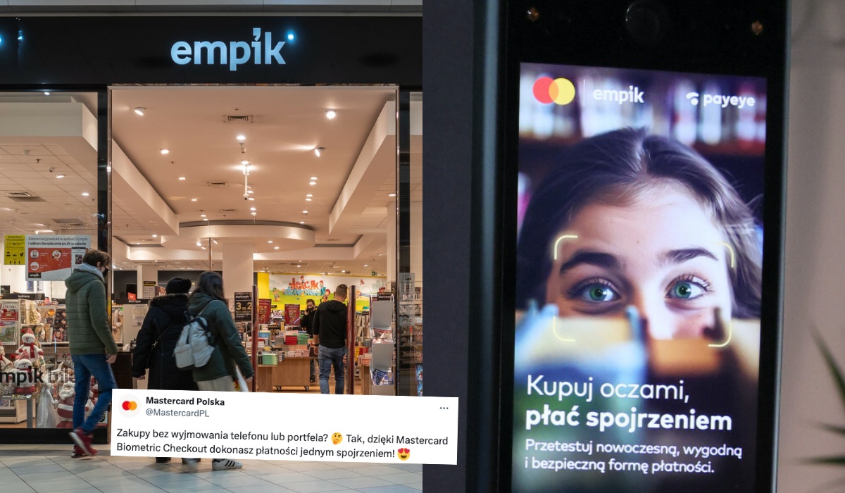 Empik powoli wprowadza możliwość płacenia skanem twarzy i tęczówek oczu