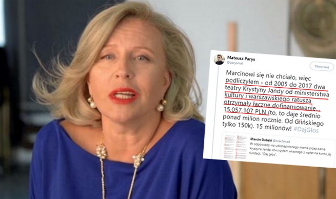 Prawica odpowiada Jandzie: dostałaś 15 mln z naszych pieniędzy, a żałujesz 500 zł na dzieci