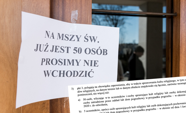 Nowe rozporządzenie znosi od Wielkanocy limit 5 wiernych na mszy