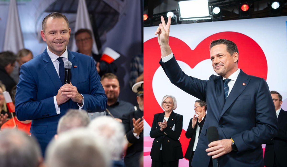 Promocja Karola Nawrockiego zaowocowała lepszymi wynikami w sondażach, ale wciąż mocno prowadzi Trzaskowski