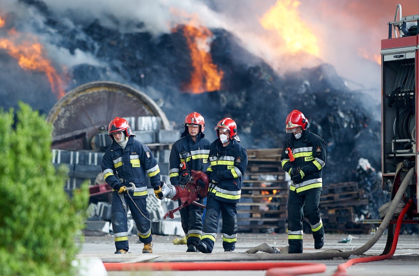 Milion złotych kary za pożar składowiska odpadów w Zgierzu