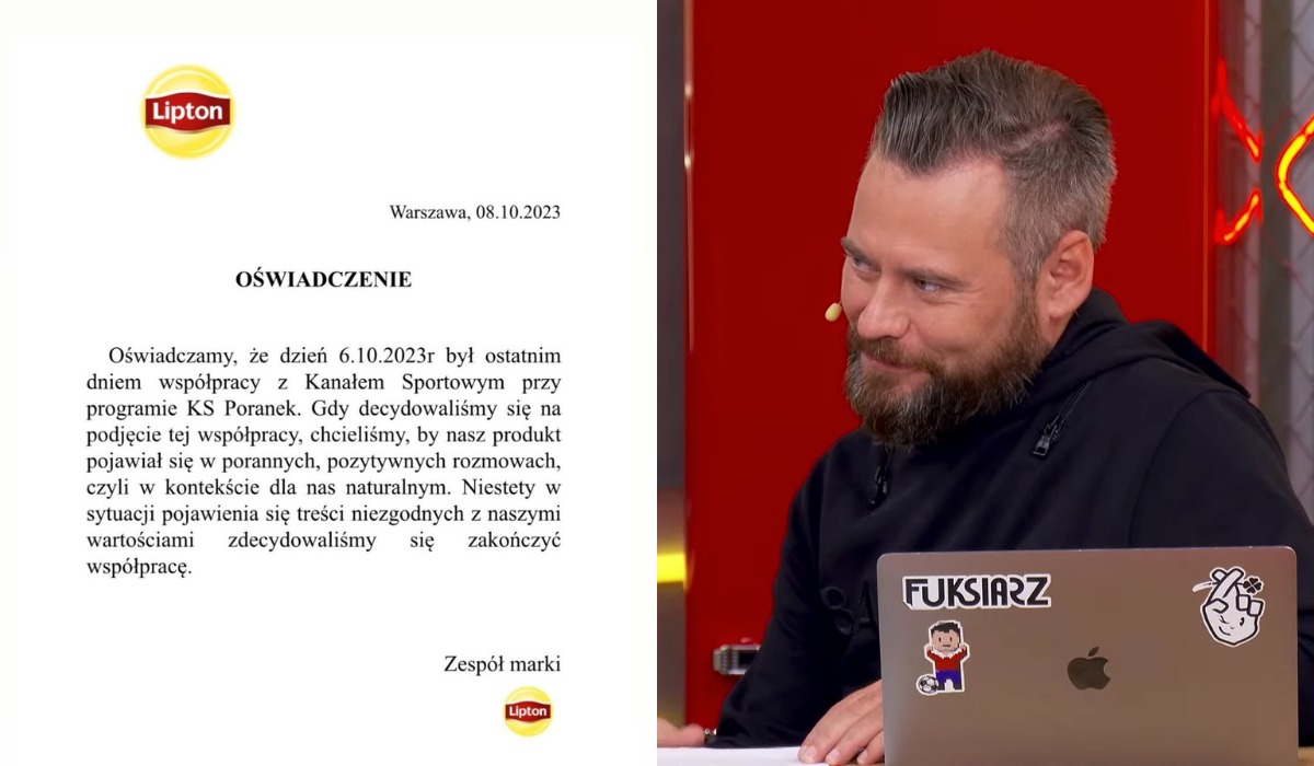 Kanał Sportowy traci ważnego reklamodawcę, Lipton zrywa współpracę po aferze z Człowiekiem Wargą
