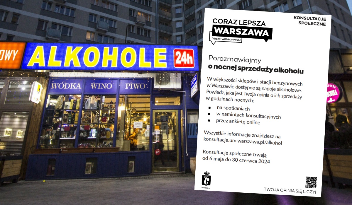 Warszawa: 6 maja ruszają konsultacje społeczne dotyczące nocnej prohibicji