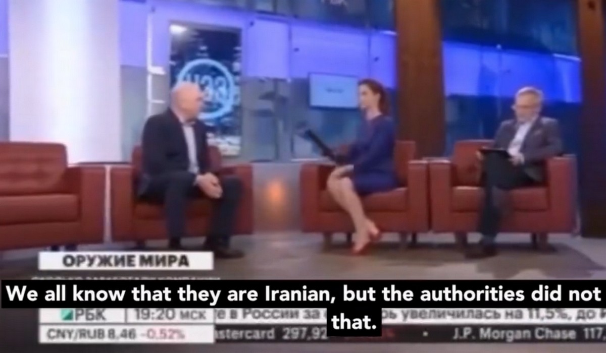 Rosyjski analityk nie wiedział, że ma włączony mikrofon i palnął na wizji, że ich drony są rzeczywiście irańskie