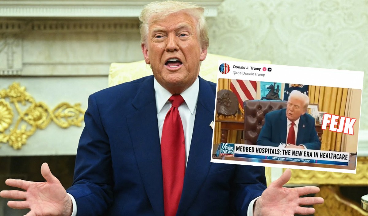 Trump opublikował nagranie AI, na którym mówi, że Amerykanie dostaną "cudowne łóżka zdolne do uleczenia każdej choroby"