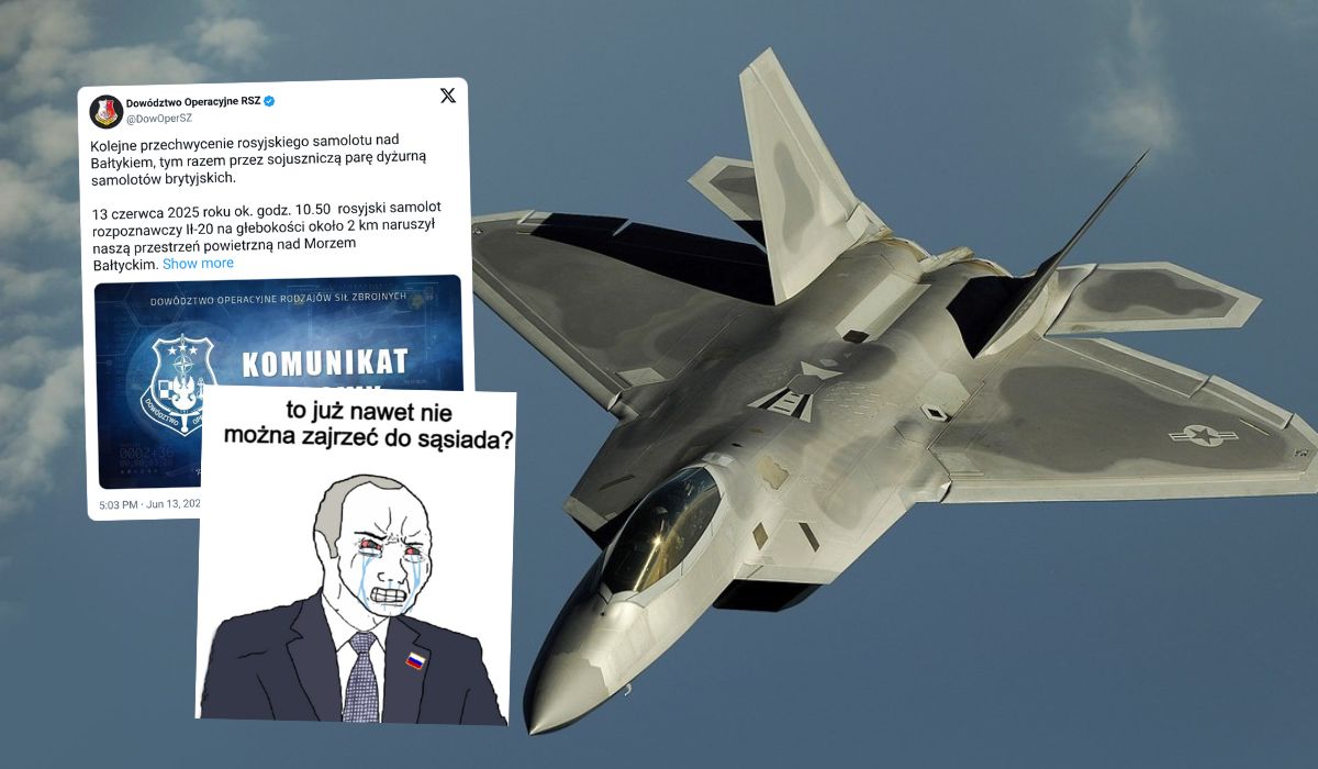 Rosyjski myśliwiec wprosił się na polską przestrzeń, ale został szybciutko przechwycony
