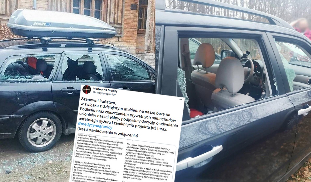 "Medycy na Granicy" kończą swoją akcję wcześniej, zniszczono im bazę i samochody