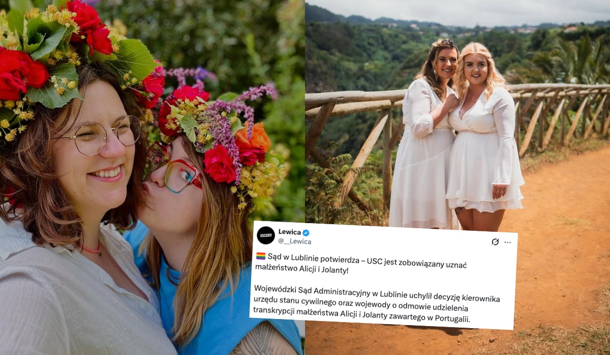 Sąd: małżeństwo Jolanty i Alicji z Lublina zawarte w Portugalii musi zostać uznane w Polsce