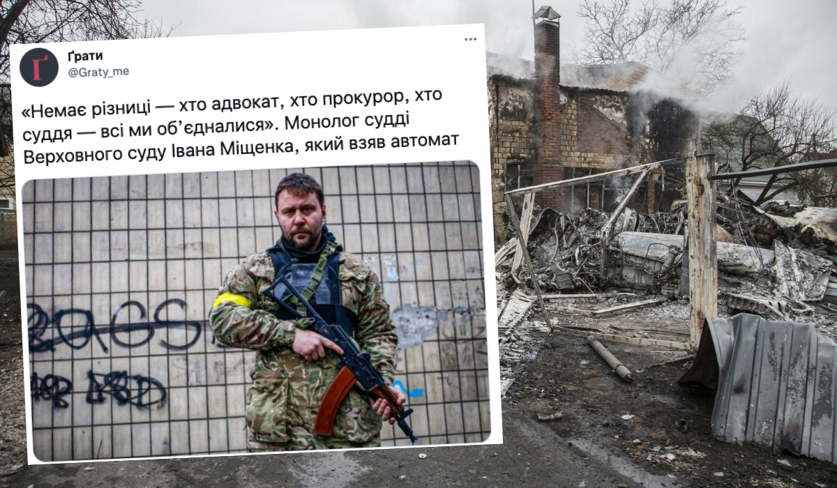 Sędzia Sądu Najwyższego walczy w Kijowie: "nie ma różnicy między prawnikiem a zwykłym obywatelem"