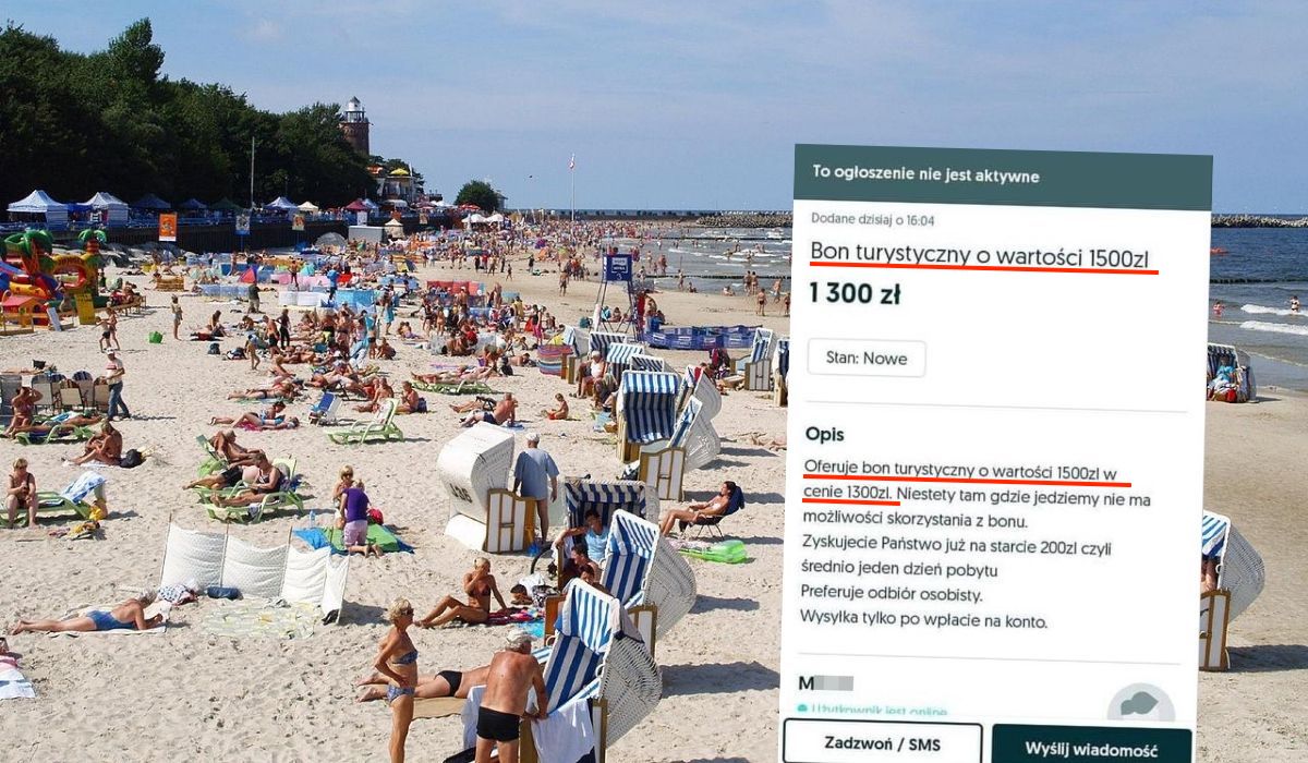 ZUS ostrzega, że handel bonami turystycznymi jest nielegalny i można dostać po chciwych łapkach
