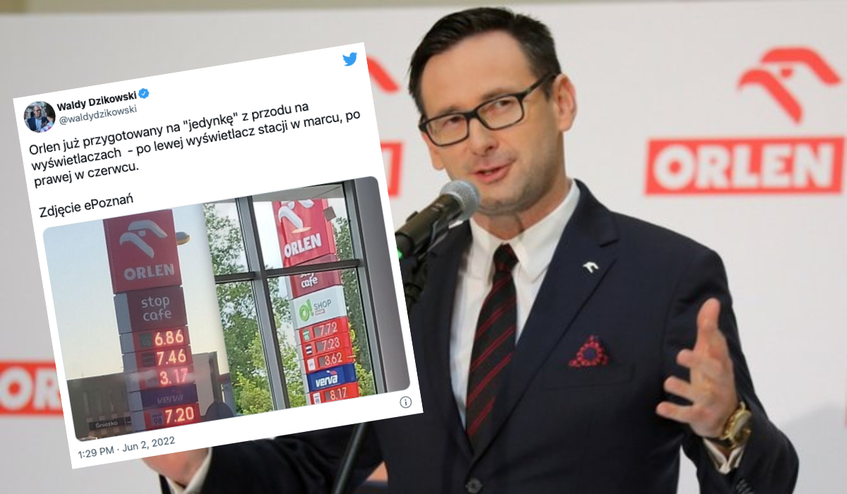 Ceny benzyny tak szybują, że Orlen zainwestował w nowe wyświetlacze, na wypadek gdyby wzrosły powyżej 10 zł