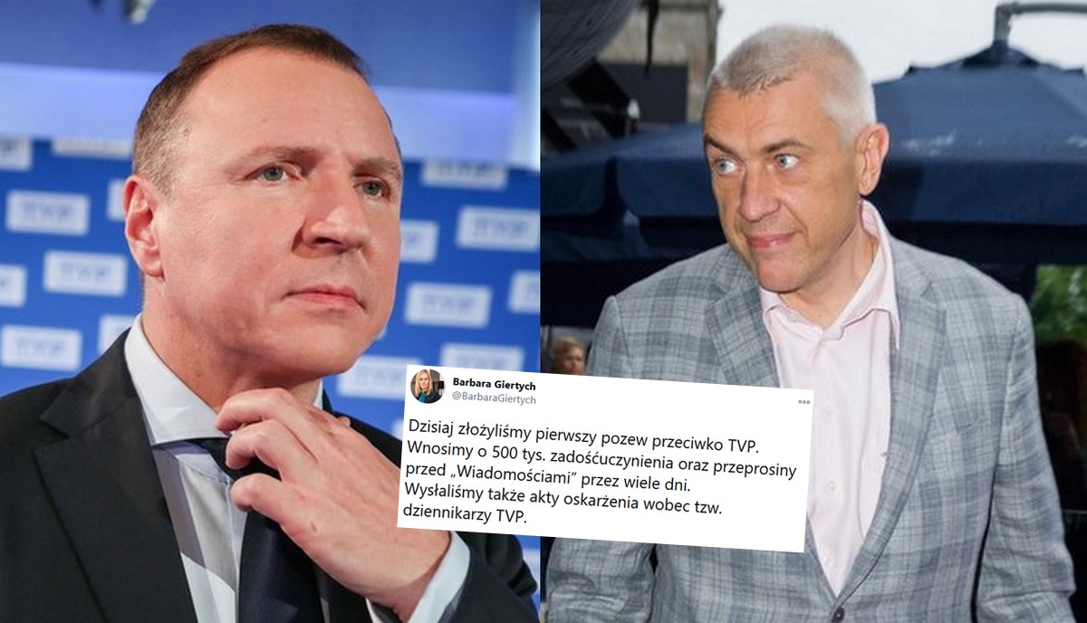 Giertychowie postanowili pozwać TVP i osobno konkretnych pracowników