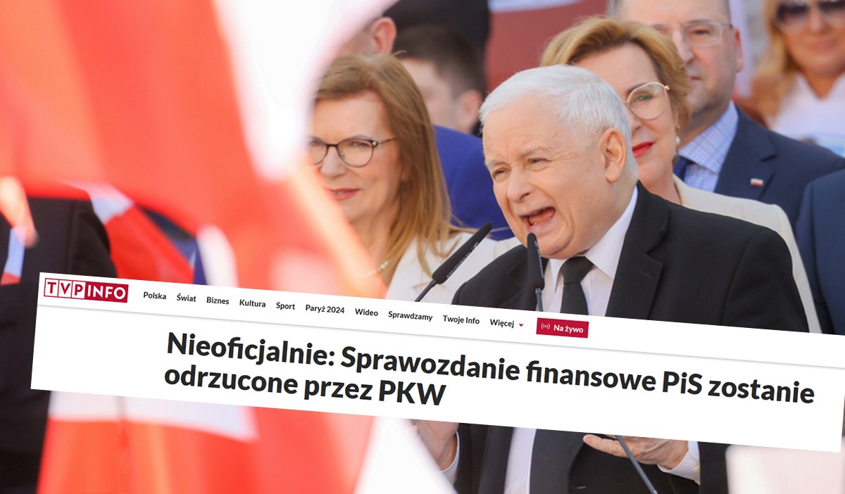 Według TVP sprawozdanie finansowe PiS będzie odrzucone i zostaną bez kasy na kampanię