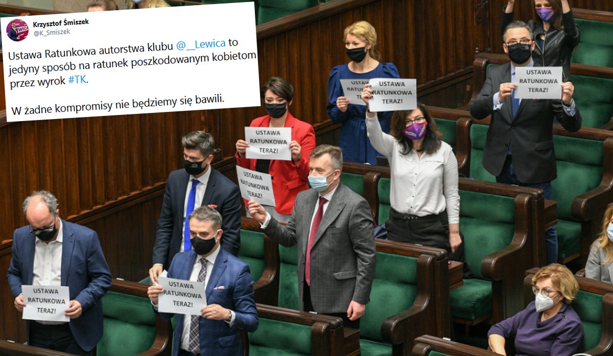 Lewica chce wprowadzić "ustawę ratunkową", żeby pomoc przy aborcji nie była karalna