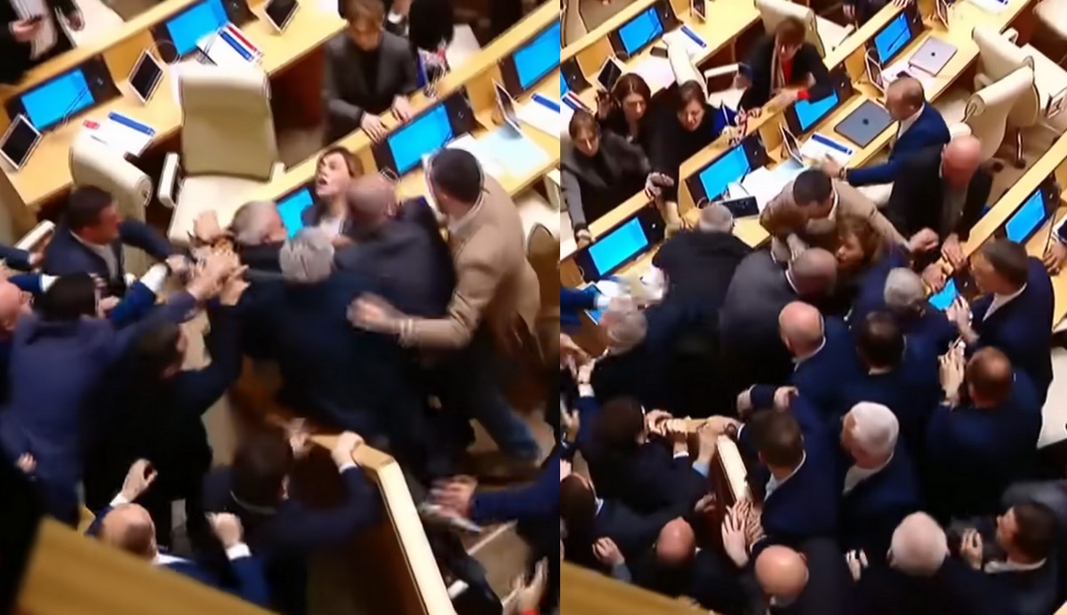 Gruzja: politycy znowu się pobili, przepchnięto ustawę "o zagranicznych agentach"