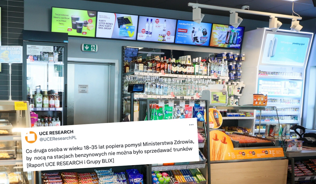Sondaż: prawie połowa młodych Polaków chce zakazu sprzedaży alkoholu na stacjach benzynowych