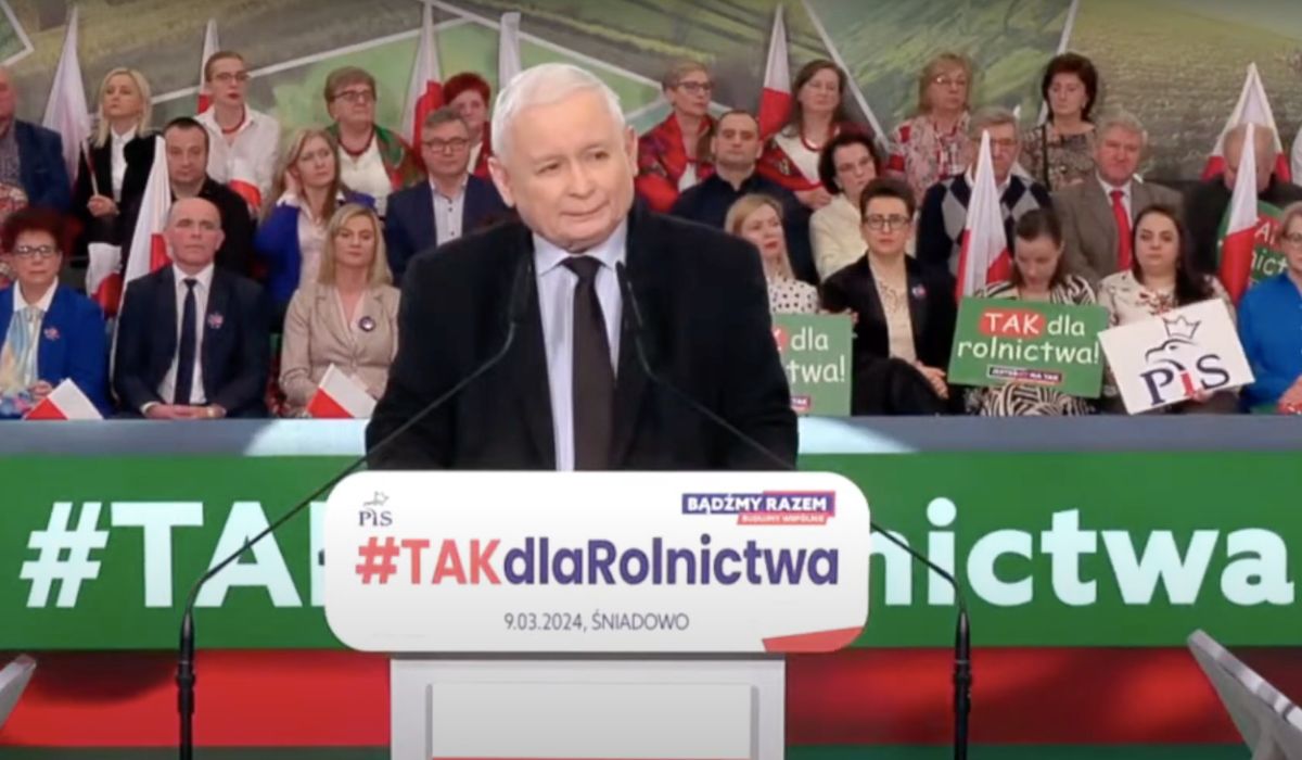 Prezes Kaczyński zapowiedział wielki marsz w Warszawie, chce przewodzić rolnikom