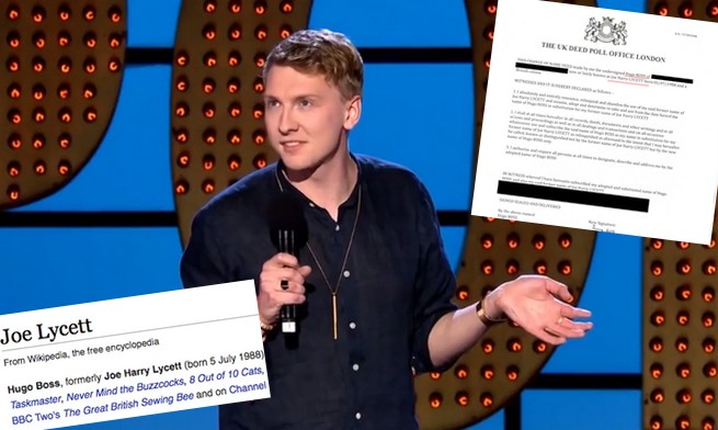 Brytyjski komik solidaryzuje się z małym biznesem i legalnie zmienia nazwisko na Hugo Boss