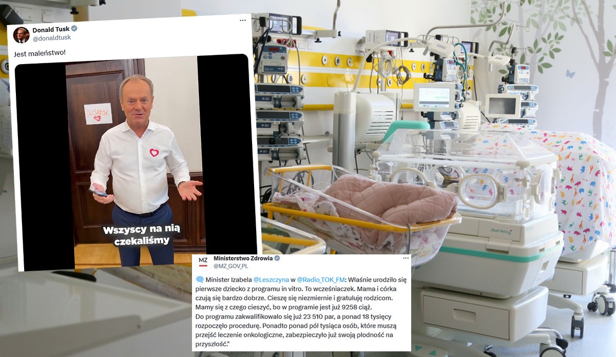 Urodziło się pierwsze dziecko z rządowego programu in vitro, dziewczynka ma się całkiem dobrze