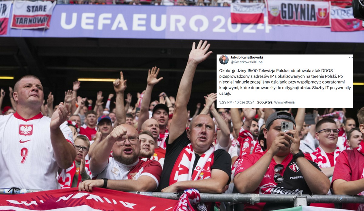 Internetowa TVP padła akurat przed meczem, dyrektor stacji obwinia hakerów