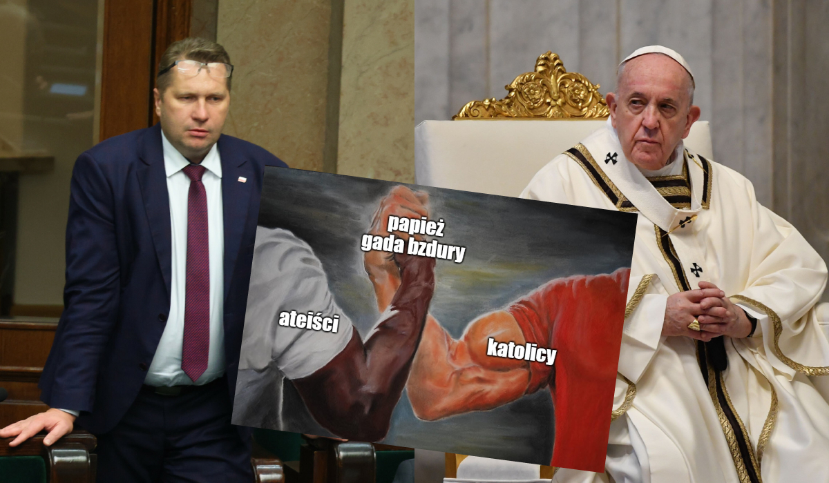 Czarnek przyznaje, że wstyd mu za to, co wygaduje czasem papież Franciszek