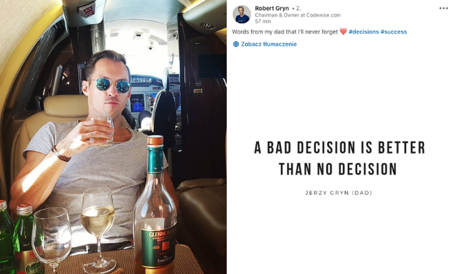 Robert Gryn motywuje: zła decyzja jest lepsza niż brak decyzji