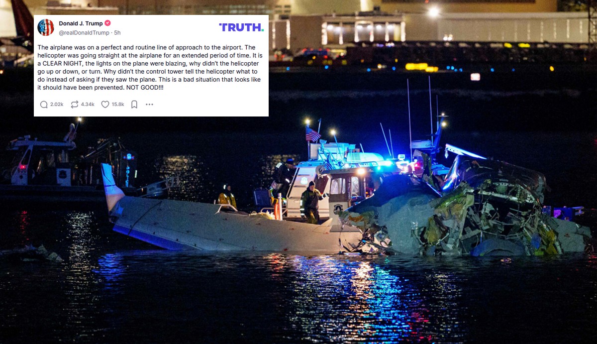 USA: w pobliżu Waszyngtonu samolot zderzył się w powietrzu ze śmigłowcem, trwa akcja ratunkowa