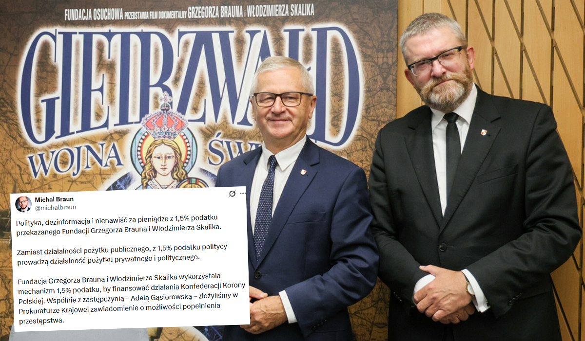 Prokuratura przyjrzy się fundacji Osuchowa, która miała finansować partię Brauna