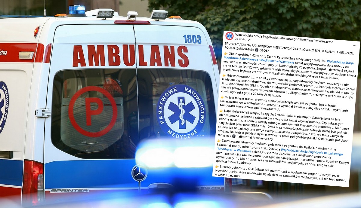 Żółwin: ratownicy medyczni zostali zaatakowani przez 20 rosłych byczków, których poniosła impreza w remizie