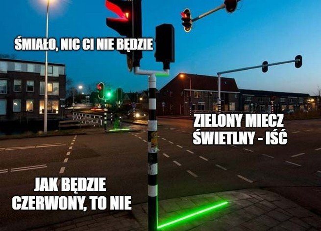 W Szczecinie powstaje przejście dla pieszych, którzy nie mogą oderwać się od telefonu