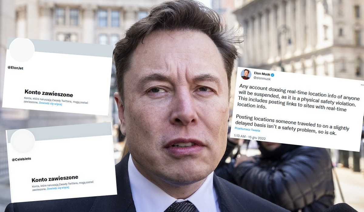Twitter zawiesił konto pokazujące ile i gdzie lata swoim odrzutowcem Elon Musk, bo Musk tego nie lubi