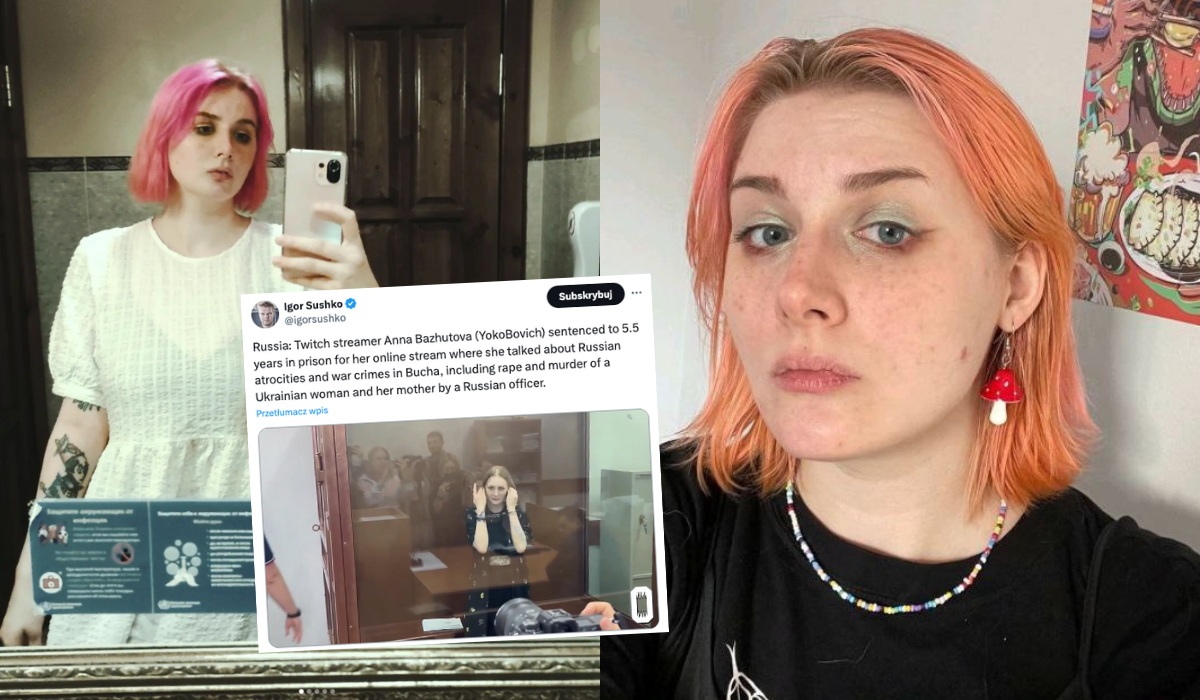 Rosyjska streamerka z Twitcha skazana na 5,5 roku kolonii karnej za "fejki" o masakrze w Buczy