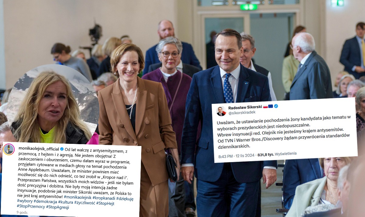 Radosław Sikorski oburzony pytaniem o pochodzenie żony, wyszedł ze studia