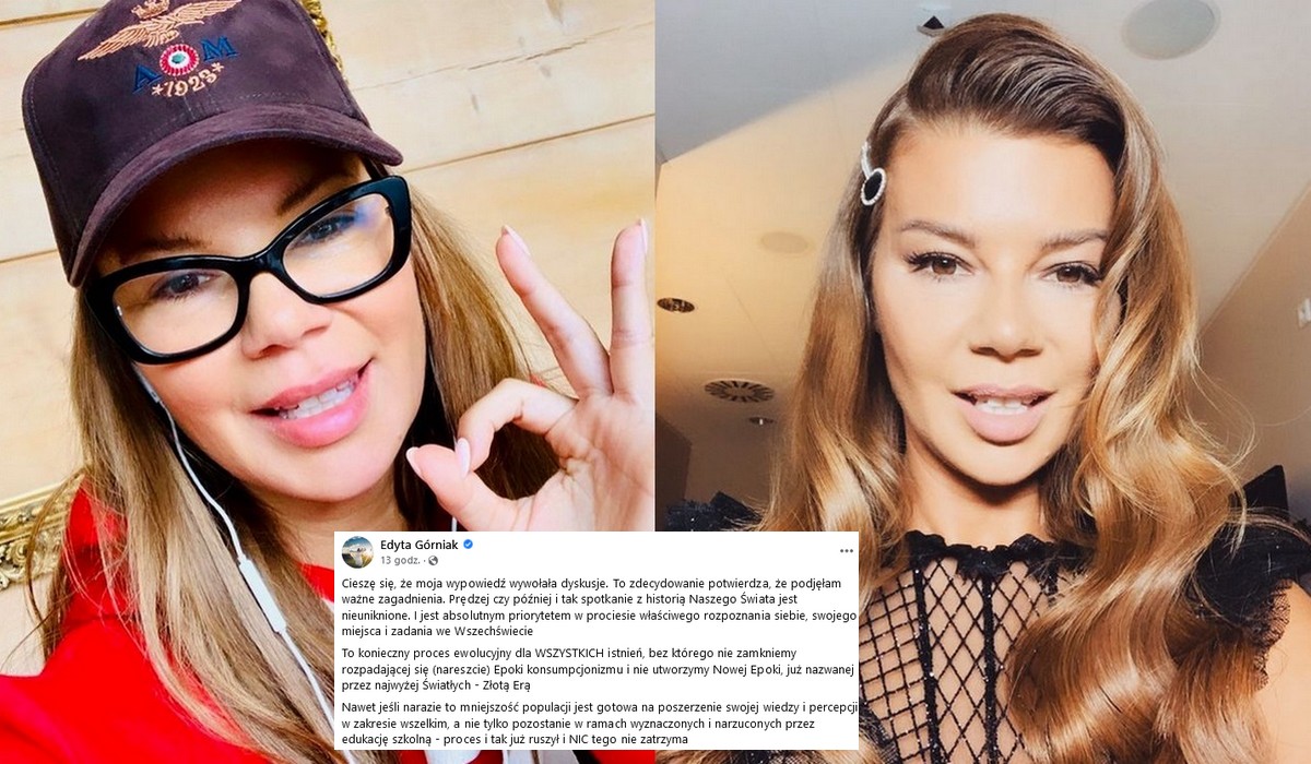 Górniak idzie w zaparte i tłumaczy, że to nie ona się odkleiła tylko historia jest zafałszowana