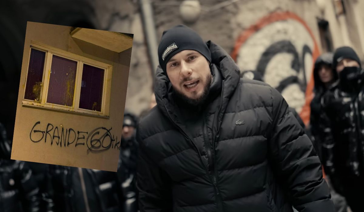 Raper Bonus wybrał się na wycieczkę pod blok swojego krytyka i złośliwie na niego rymował